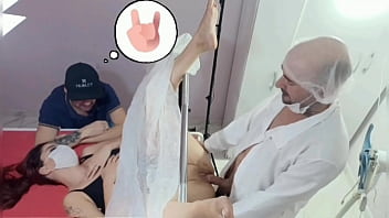 Husband brings wife to unusual gynecologist for a bizarre examination!